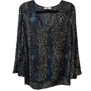 Buddy Love Dot Pattern Blouse Size Large‎